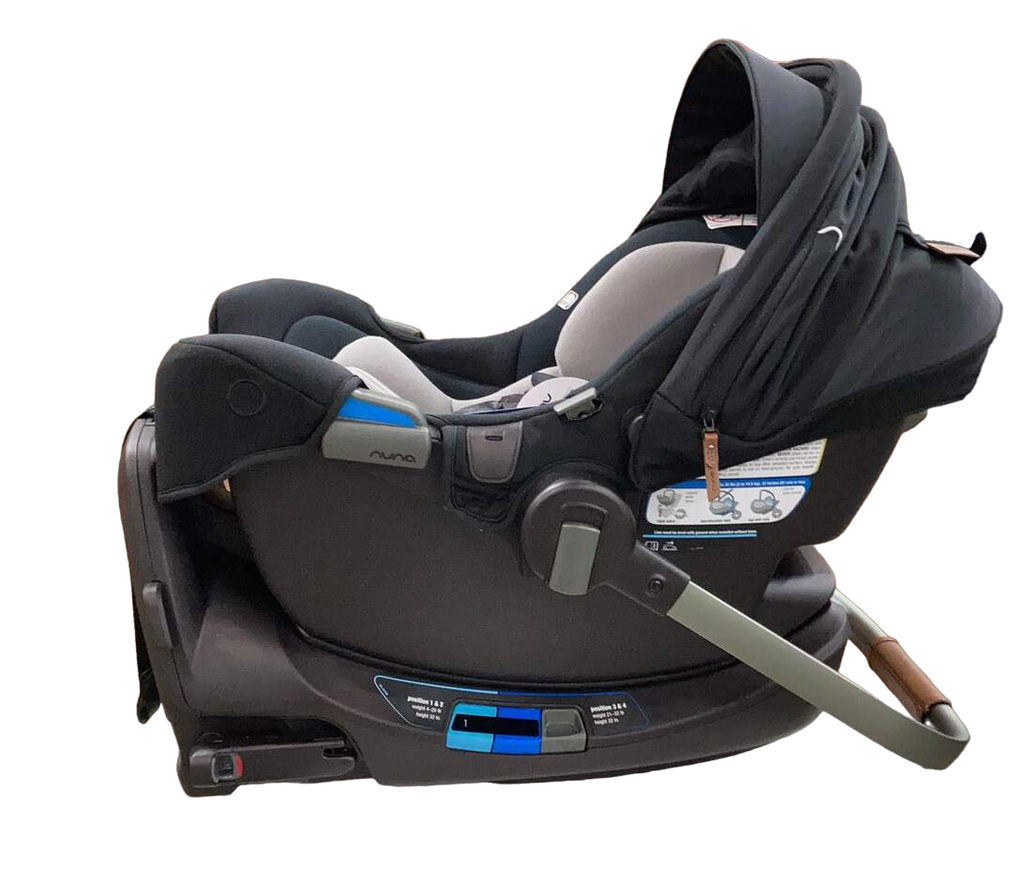 Nuna PIPA rx Infant Car Seat, 2023, Caviar
