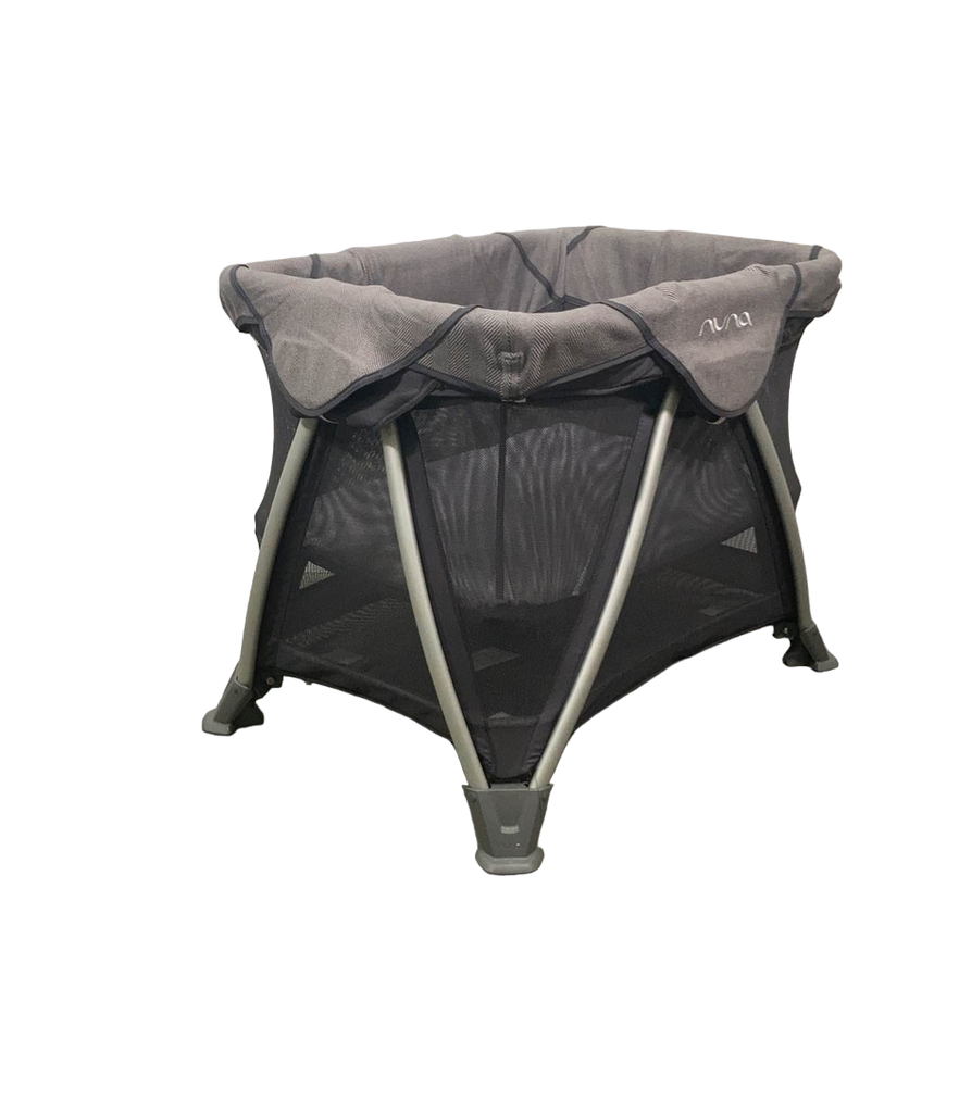 Nuna COVE Aire Go Travel Crib, Frost Grey