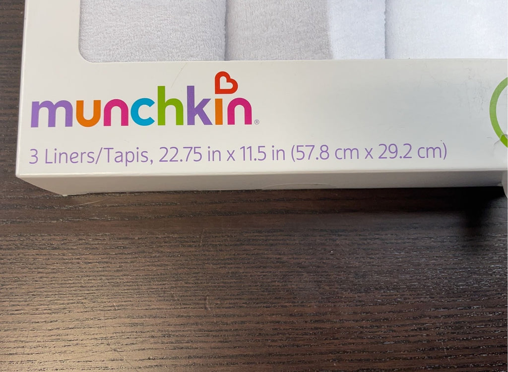 Munchkin Waterproof Changing Pad Liners, 3 Count