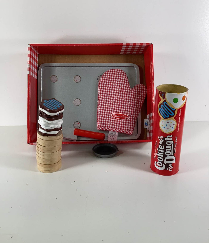 Melissa & Doug Slice and Bake Wooden Cookie Play Food Set