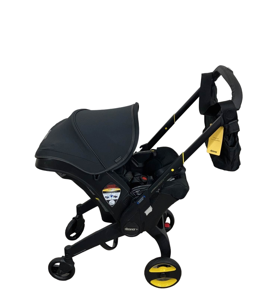 Doona Infant Car Seat & Stroller Combo, 2022, Midnight Black
