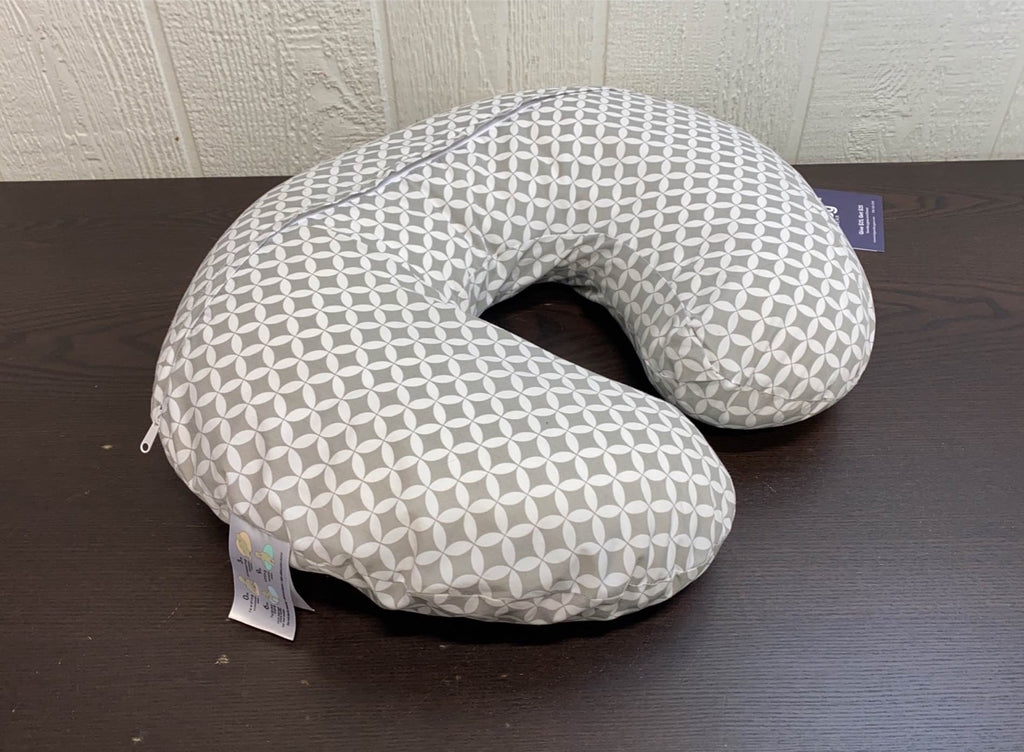 Boppy Nursing and Infant Support Pillow, Grey Geo Circles