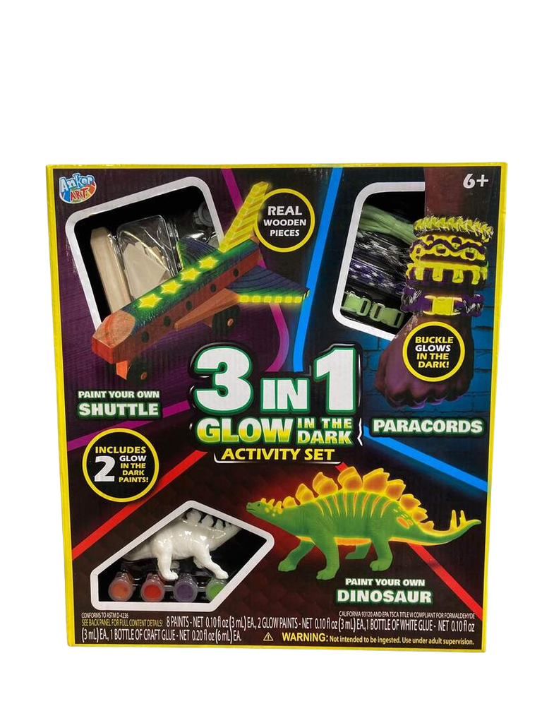 Anker Art 3in1 Glow In The Dark Activity Set