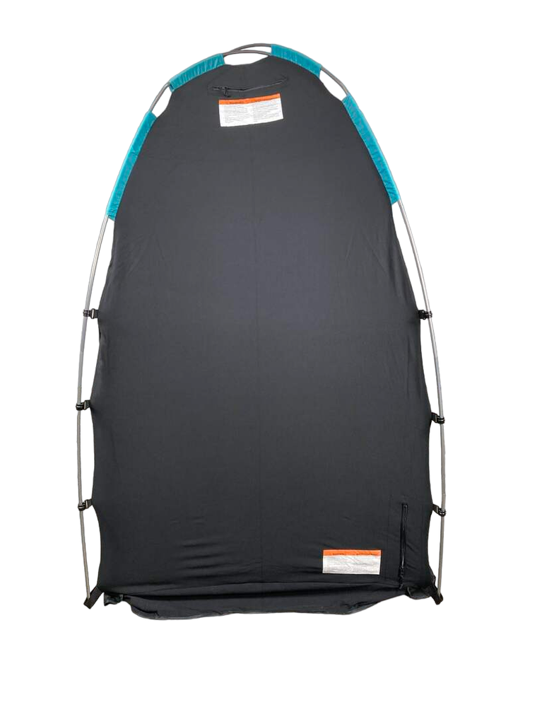 SlumberPod 2.0 Sleep Canopy, Black with Turquoise Accents
