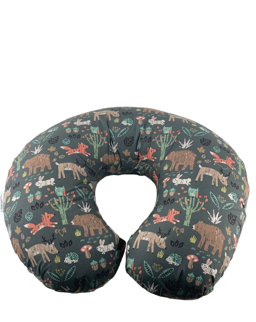 Boppy Nursing and Infant Support Pillow, Green Forest Animals