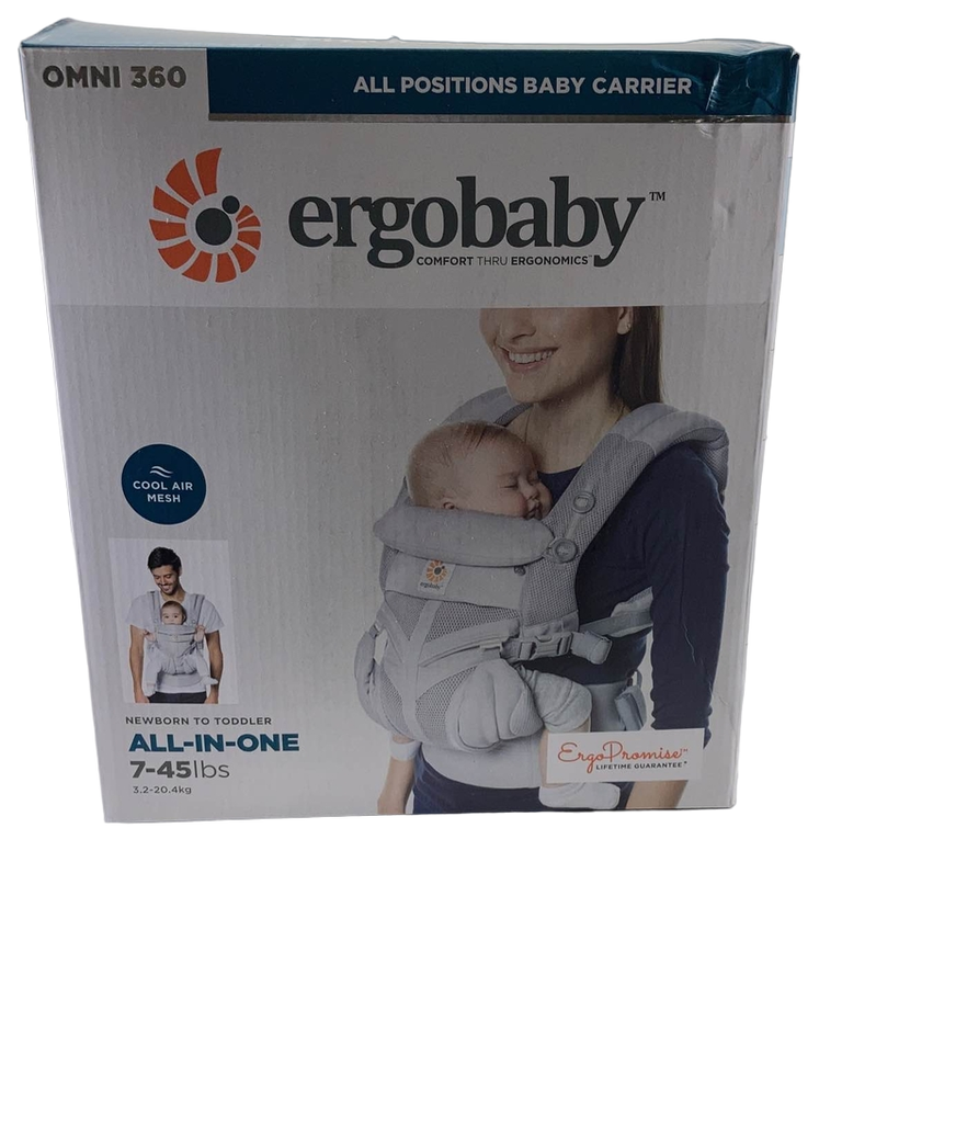 Ergobaby Omni 360 Cool Air Mesh Baby Carrier, Pearl Grey