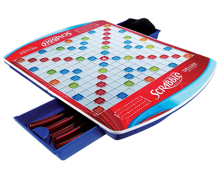 Scrabble Crossword Game, Deluxe Travel Edition by Scrabble Deluxe Travel  Edition 