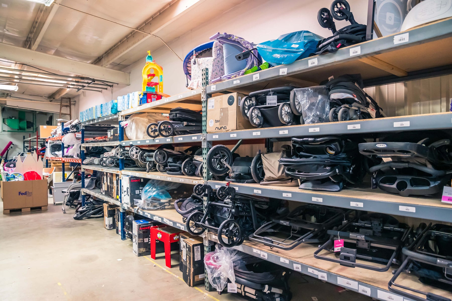 baby products in the GoodBuy Gear warehouse 