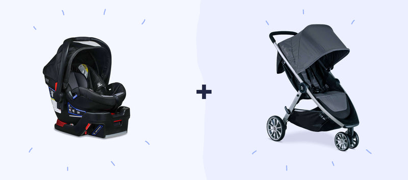 Double strollers compatible with sales britax b safe 35