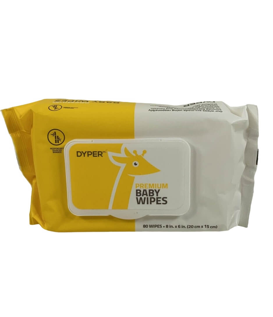 DYPER sustainable baby wipes 