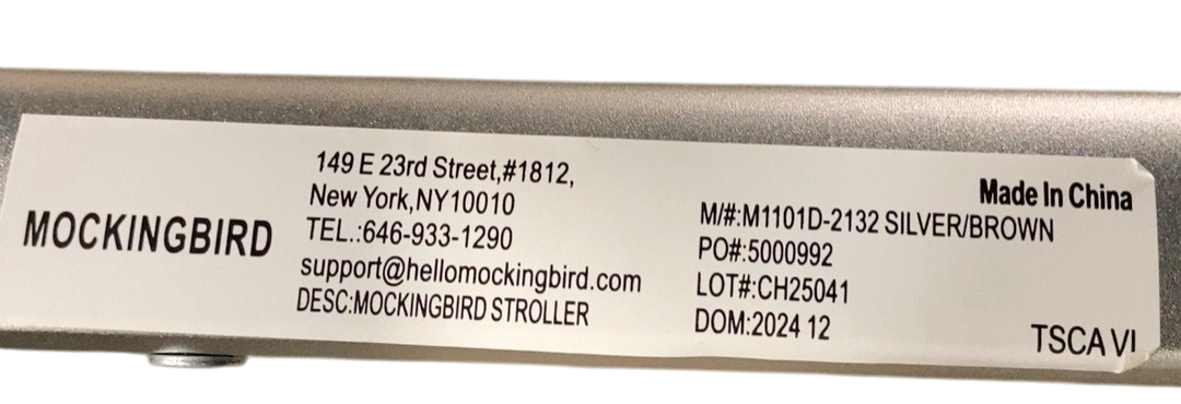 Shop Mockingbird Single 2.0 Stroller, 2024, No Canopy, No Canopy, Silver With Penny Leather at GoodBuy Gear