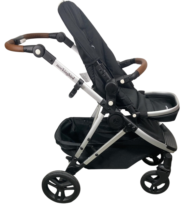 Shop Mockingbird Single 2.0 Stroller, 2024, No Canopy, No Canopy, Silver With Penny Leather at GoodBuy Gear