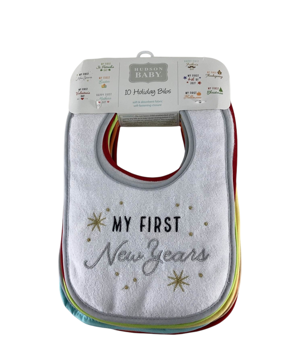 Shop Hudson Baby 10 Holiday Bibs at GoodBuy Gear