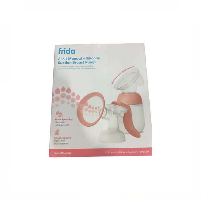 Shop Frida Mom 2-in-1 Manual + Silicone Suction Breast Pump, Pink at GoodBuy Gear