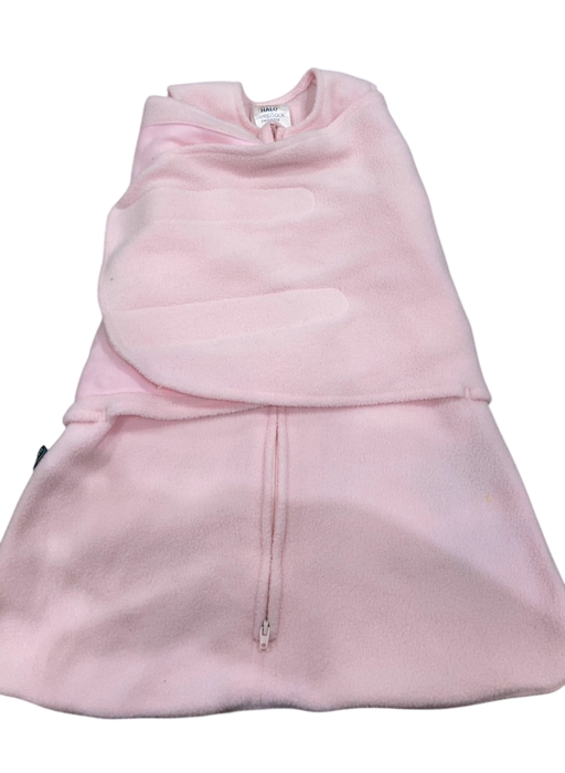 Shop Halo Micro-Fleece Swaddle, Light Pink, Newborn at GoodBuy Gear