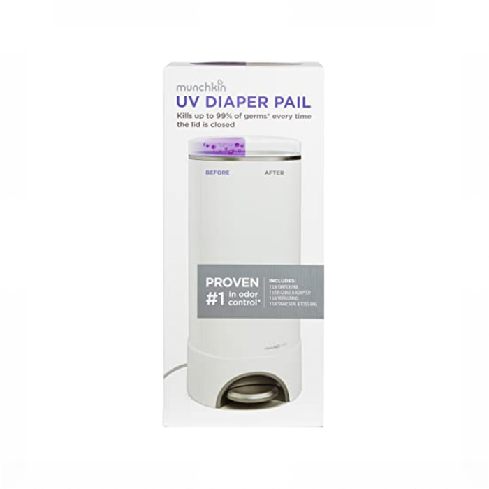 Shop Munchkin UV Diaper Pail, White at GoodBuy Gear