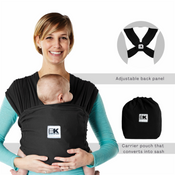 Shop Baby K'tan Baby Carrier, Black, Breeze, Large at GoodBuy Gear