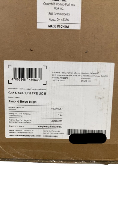 Shop Cybex Gazelle S Seat Unit, Almond Beige, Black Frame at GoodBuy Gear