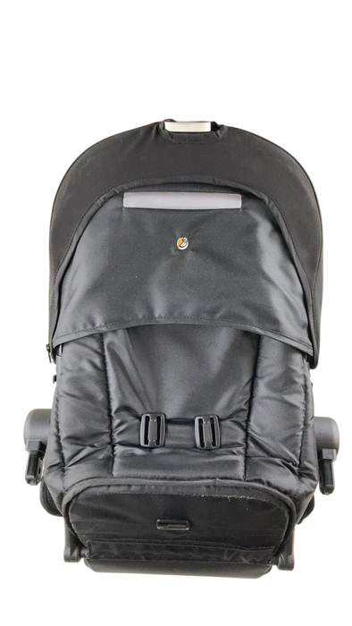 Shop Mockingbird 2nd Seat Kit with Extendable Canopy, Black, Silver With Penny Leather, Watercolor Drops at GoodBuy Gear