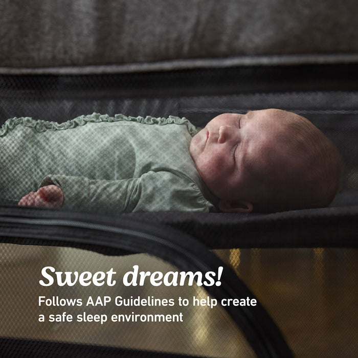 Graco Pack n' Play Close2Baby Seat Lux Playard, Soft Almond