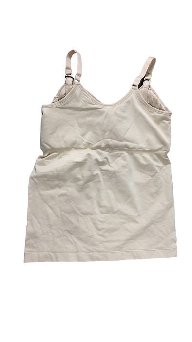 Shop Kindred Bravely Sublime Maternity And Nursing Tank With Built In Bra, Large, Beige, Regular, Hands Free Pumping at GoodBuy Gear