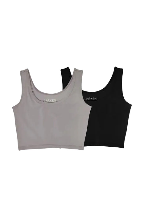 Larken The Larken X Nursing Bra, Medium, Black/ Sand, 2 pack