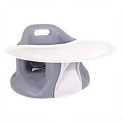 Shop Upseat Baby Floor & Booster Seat with Tray, Grey at GoodBuy Gear