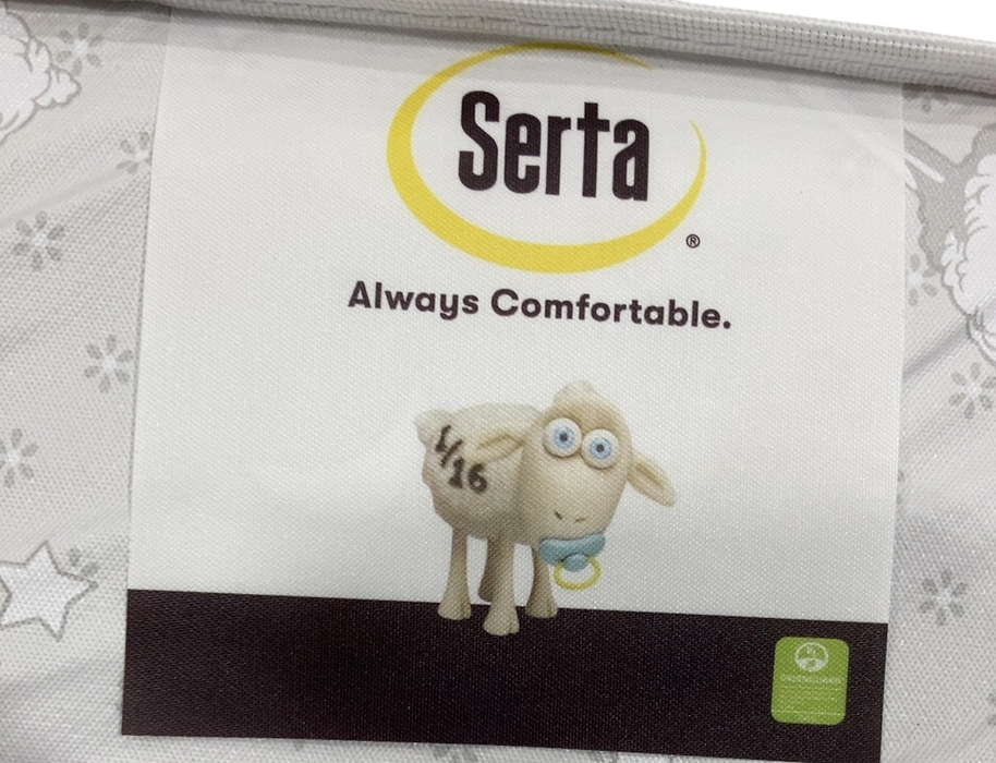 Shop Serta 4" Mini Crib Mattress, Sparkling Sky at GoodBuy Gear