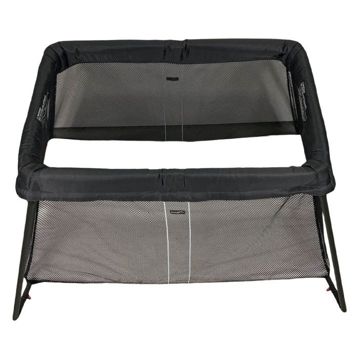 Shop BabyBjorn Travel Crib Light Bundle with Fitted Sheet, Black at GoodBuy Gear