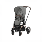 Shop Cybex Priam4 Stroller, 2024, Mirage Grey, Rosegold at GoodBuy Gear