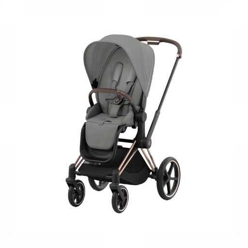 Shop Cybex Priam4 Stroller, 2024, Mirage Grey, Rosegold at GoodBuy Gear