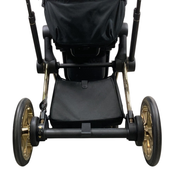 Shop Cybex E-PRIAM Electric Stroller, 2022, Gold With Black Details, Wings By Jeremy Scott, with Battery at GoodBuy Gear
