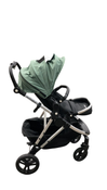 Shop Mockingbird Single 2.0 Stroller, 2024, Sage, Silver With Black Leather, Windowpane at GoodBuy Gear