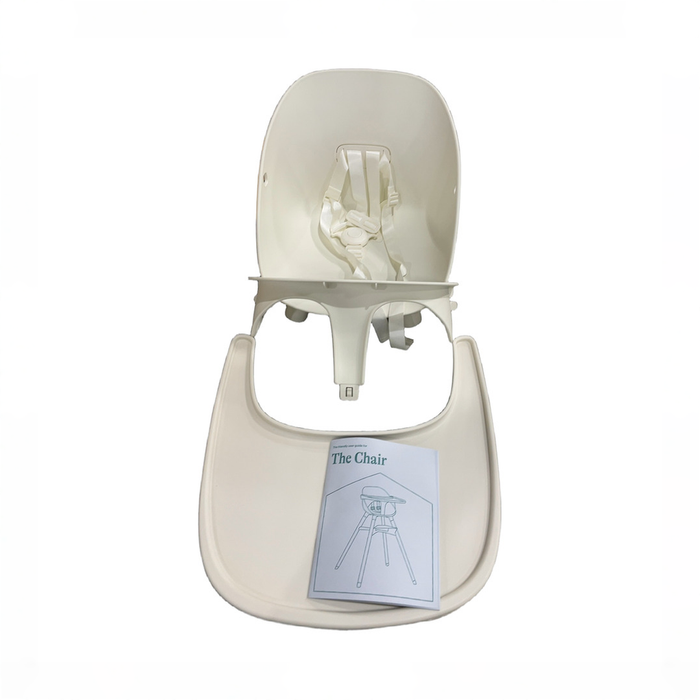 Shop Lalo The Chair with Cushion, Coconut, Leather Mono Coconut, White at GoodBuy Gear