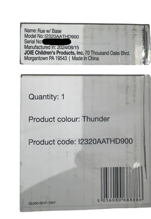 Shop Joie Rue Infant Car Seat with Base, Thunder, 2024 at GoodBuy Gear