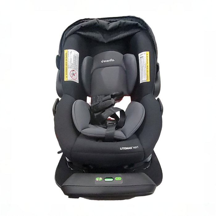 Shop Evenflo Revolve180 LiteMax NXT Rotational Infant Car Seat with SensorySoothe, 2025, Black Shale HIDDEN REQ 6/26 JL at GoodBuy Gear