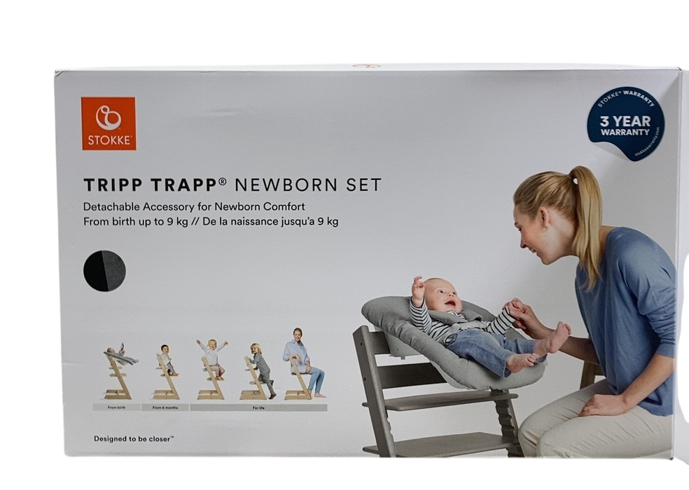 Shop Stokke Tripp Trapp Newborn Set, 2003+ Compatible, Anthracite at GoodBuy Gear