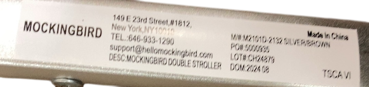 Shop Mockingbird Single to Double 2.0 Stroller, 2024, Silver With Penny Leather, Sky, Watercolor Drops at GoodBuy Gear