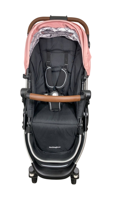 Shop Mockingbird Single 2.0 Stroller, Bloom, Windowpane, Silver With Penny Leather, 2024 at GoodBuy Gear