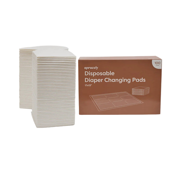 Shop Sprucely Disposable Diaper Changing Pads, 100 ct at GoodBuy Gear