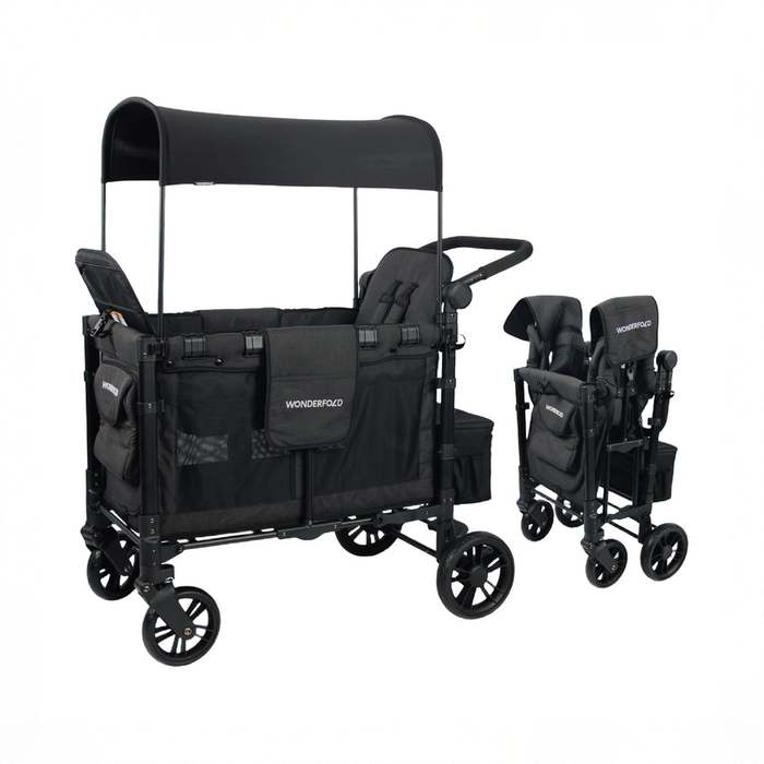 Shop Wonderfold W2 Elite Multifunctional Stroller Wagon, 2025, Volcanic Black at GoodBuy Gear