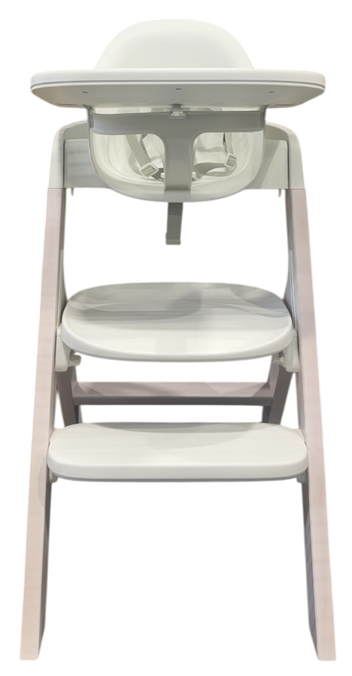 Shop Mockingbird High Chair, Cloud Washed Beech, White at GoodBuy Gear