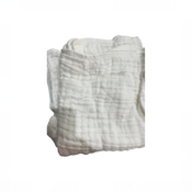 Shop HardNok Organic Muslin Hooded Baby Bath Towel 4 Piece Set, Blue Striped and White at GoodBuy Gear
