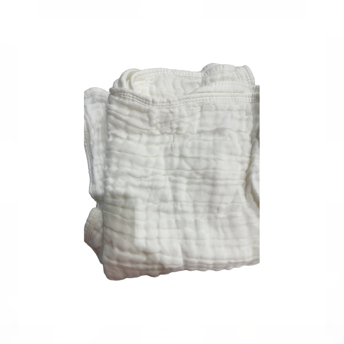 Shop HardNok Organic Muslin Hooded Baby Bath Towel 4 Piece Set, Blue Striped and White at GoodBuy Gear