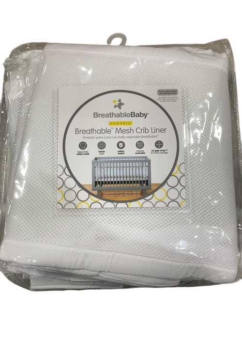 Shop Breathable Baby Mesh Crib Liner, Full Size/4 Sides, White at GoodBuy Gear