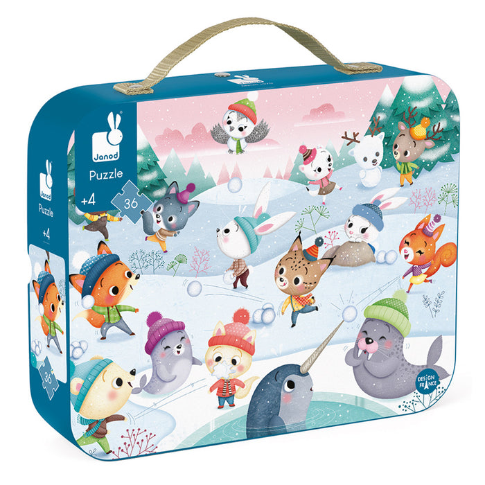 Shop Janod Puzzle, Snow Party, 36 Pieces at GoodBuy Gear