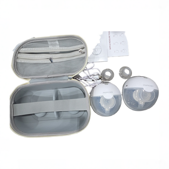 Shop Momcozy All-in-one M5 Double Wearable Breast Pump, Quill Grey at GoodBuy Gear