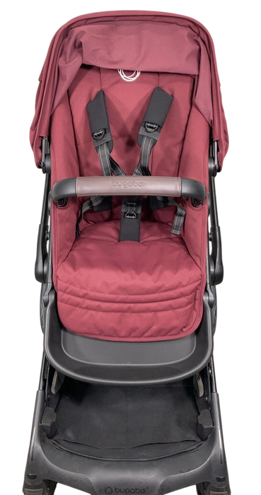 Shop Bugaboo Kangaroo Single To Double Stroller, 2024, Dark Cherry at GoodBuy Gear