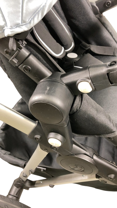 Shop Mockingbird Single 2.0 Stroller, Sky, Windowpane, Silver With Black Leather, 2024 at GoodBuy Gear