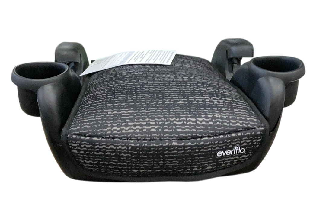 Evenflo GoTime No Back Booster Car Seat, 2025, Static Black